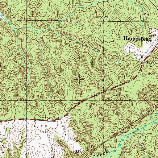 Topographic Map of James Monroe District, VA