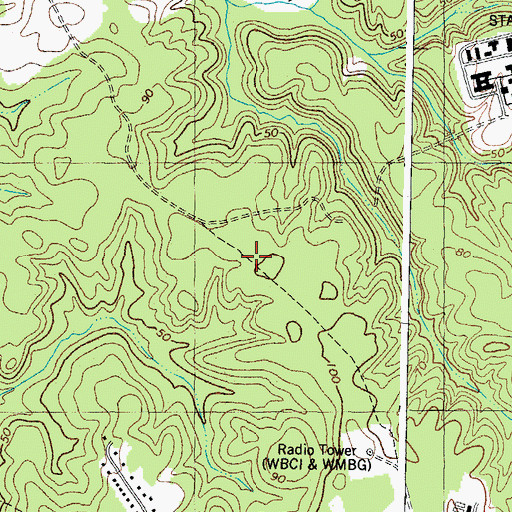 Topographic Map of Jamestown District, VA