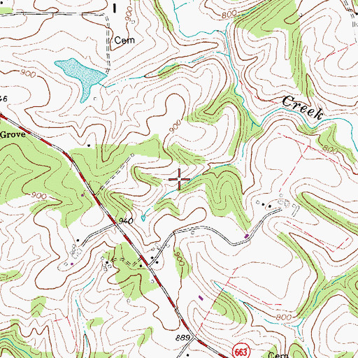Topographic Map of Jefferson District, VA