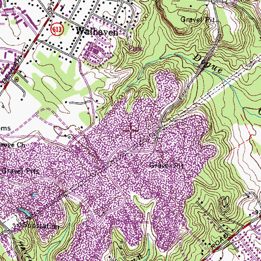 Topographic Map of Lee District, VA