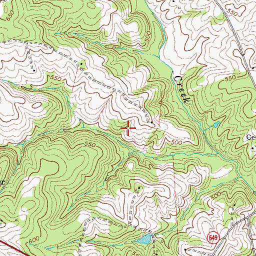 Topographic Map of Madison District, VA