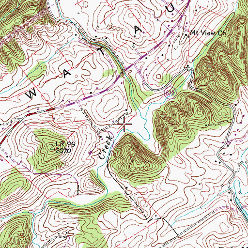 Topographic Map of Madison District, VA