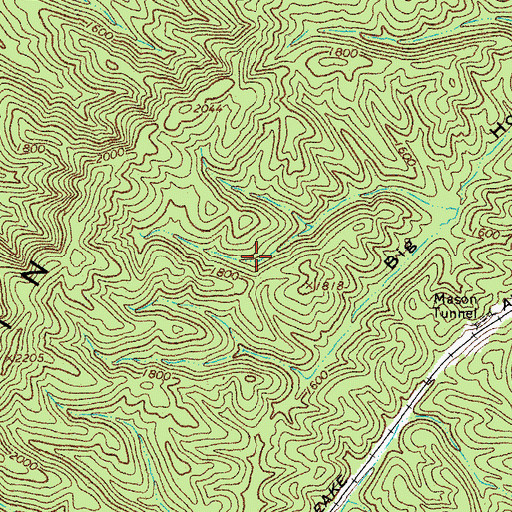 Topographic Map of Millboro District, VA