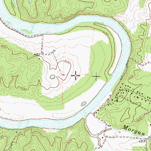 Topographic Map of Millwood District, VA