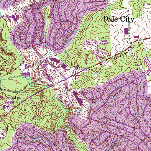Topographic Map of Neabsco District, VA