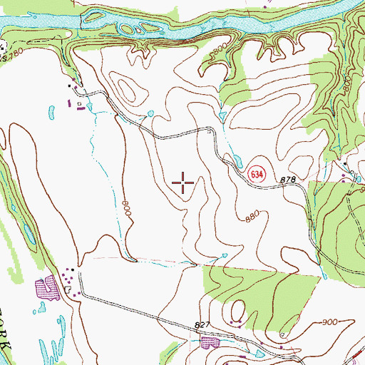 Topographic Map of District 4, Newport, VA