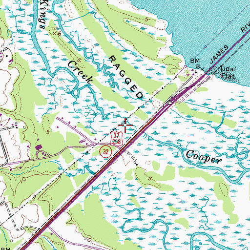 Topographic Map of Newport District, VA