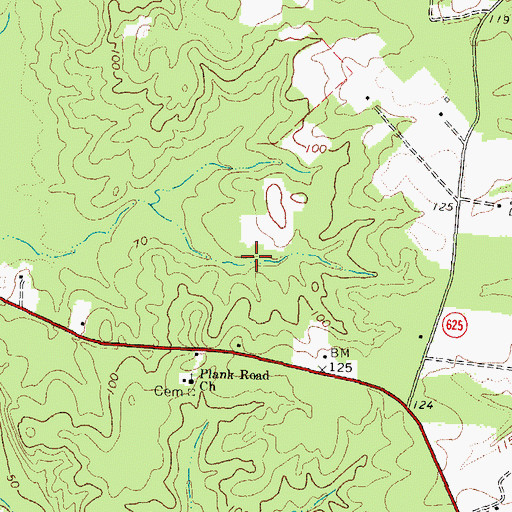 Topographic Map of Newville District, VA