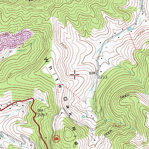 Topographic Map of Northern District, VA