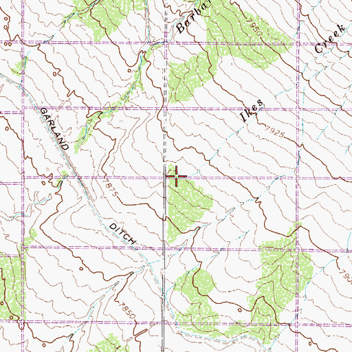 Topographic Map of Ikes Creek, CO