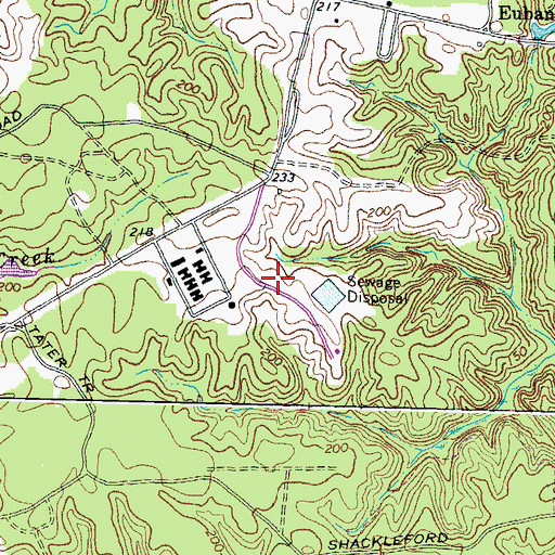 Topographic Map of Port Royal District, VA