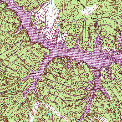 Topographic Map of Rivanna District, VA