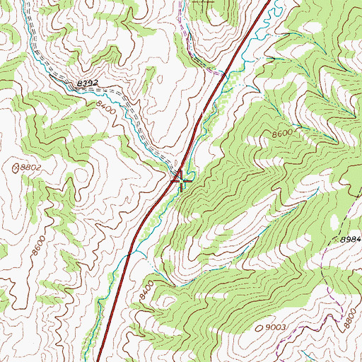 Topographic Map of Malo Vega Creek, CO