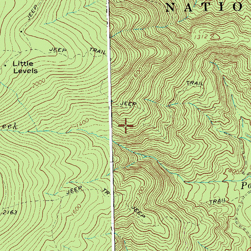 Topographic Map of Rockfish District (historical), VA