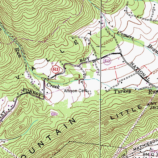 Topographic Map of Saltville District, VA