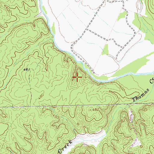 Topographic Map of Scottsville District, VA