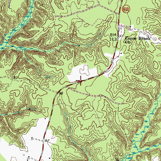 Topographic Map of Shanghai District, VA