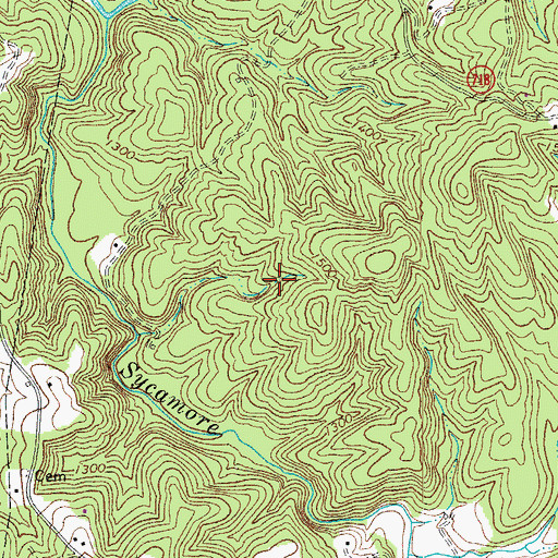 Topographic Map of Smith River District, VA
