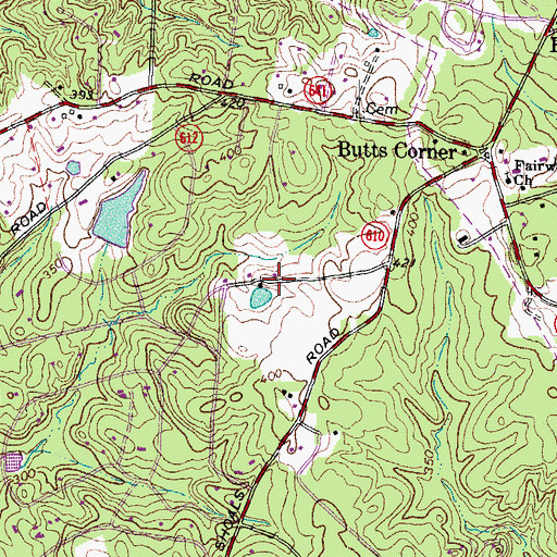 Topographic Map of Springfield District, VA