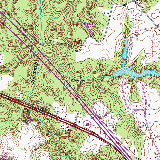 Topographic Map of Stonehouse District, VA