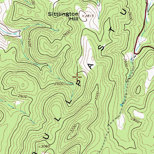 Topographic Map of Stonewall District, VA