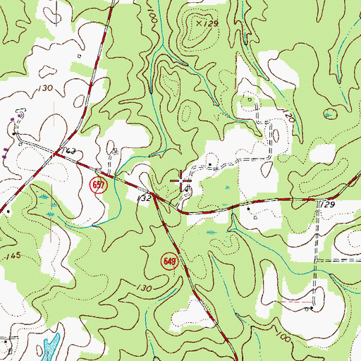 Topographic Map of Stony Creek District, VA