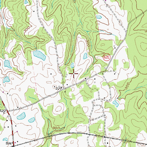 Topographic Map of Sturgeon District, VA