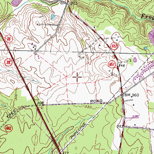 Topographic Map of Sully District, VA