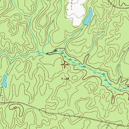 Topographic Map of Templeton District, VA