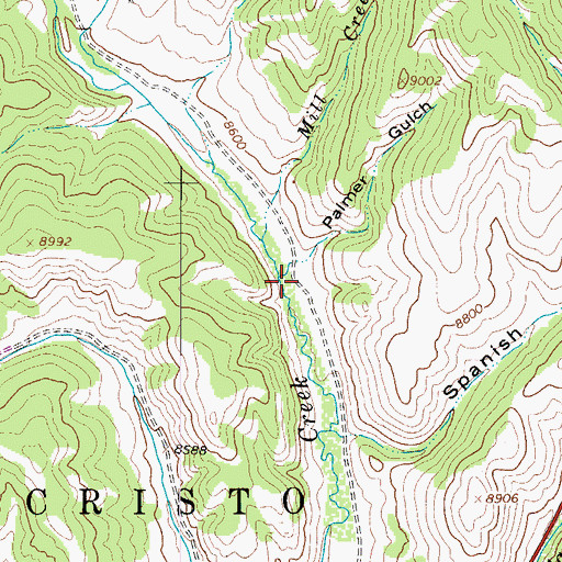 Topographic Map of Palmer Gulch, CO