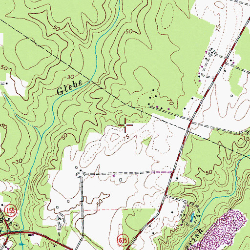 Topographic Map of Tyler Magisterial District, VA