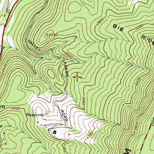 Topographic Map of Valley Springs District, VA