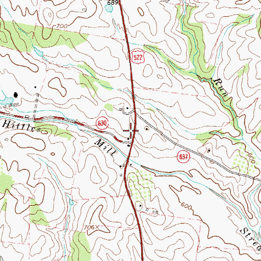 Topographic Map of Wakefield District, VA