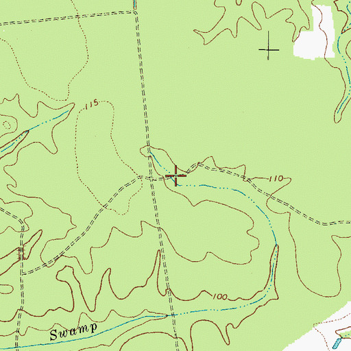 Topographic Map of Wakefield District, VA