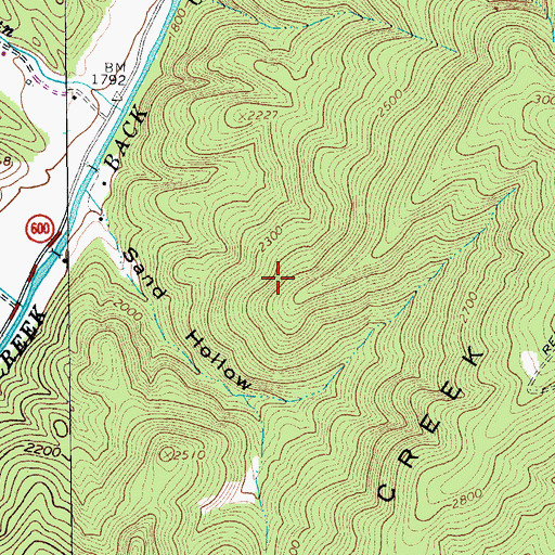 Topographic Map of Warm Springs District, VA