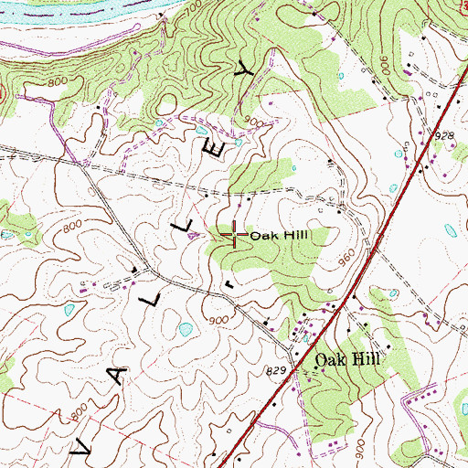 Topographic Map of District 1, West Luray, VA