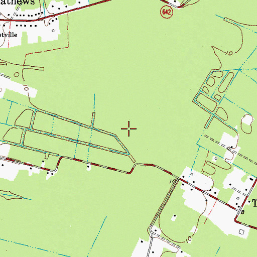 Topographic Map of Westville District, VA