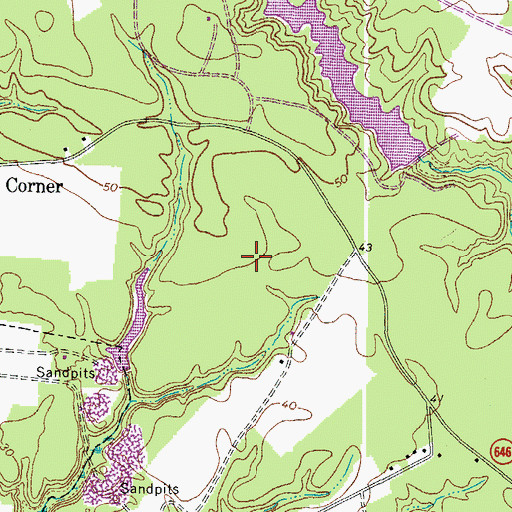 Topographic Map of White Stone District (historical), VA