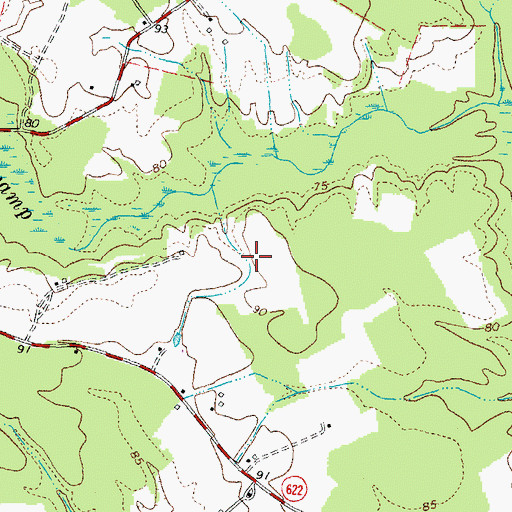 Topographic Map of Zion District (historical), VA