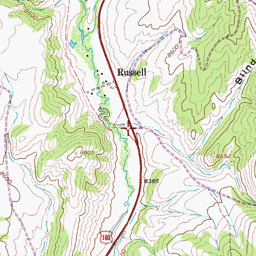 Topographic Map of Black Canyon, CO
