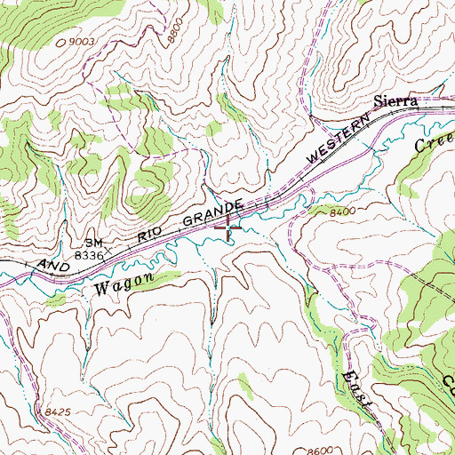 Topographic Map of East Bear Creek, CO