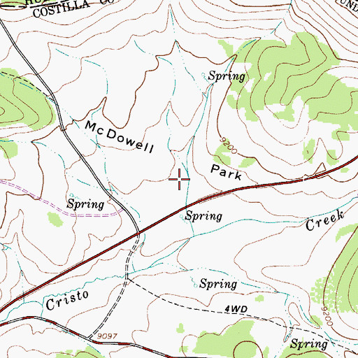 Topographic Map of McDowell Park, CO