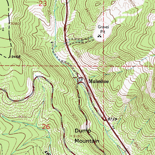 Topographic Map of Muleshoe, CO