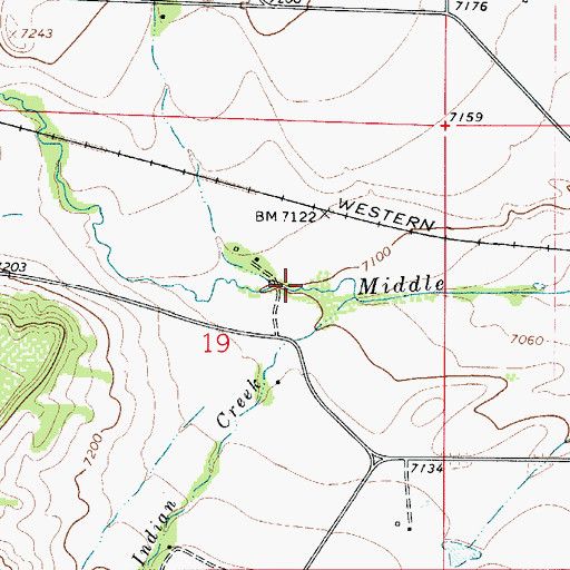 Topographic Map of South Abeyta Creek, CO