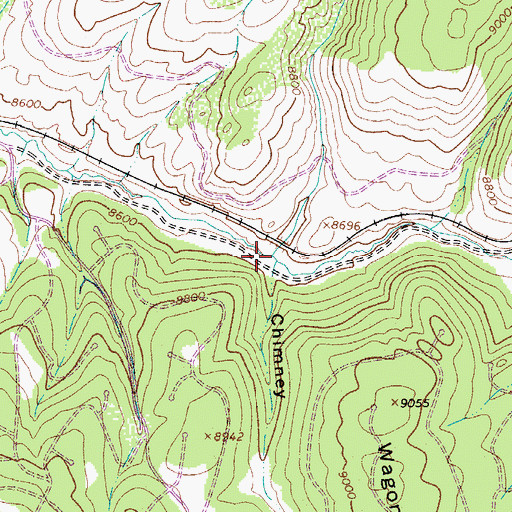 Topographic Map of Vega Creek, CO