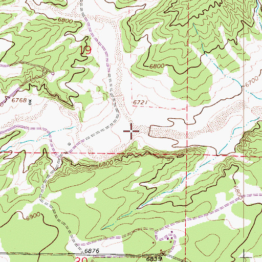 Topographic Map of Chavez Arroyo, CO