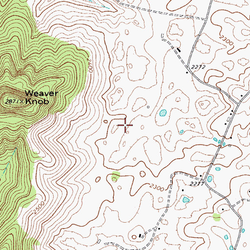 Topographic Map of Central District, WV
