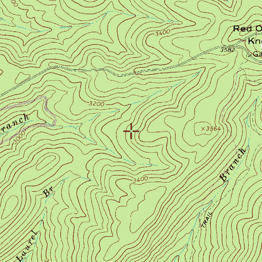 Topographic Map of Central District, WV