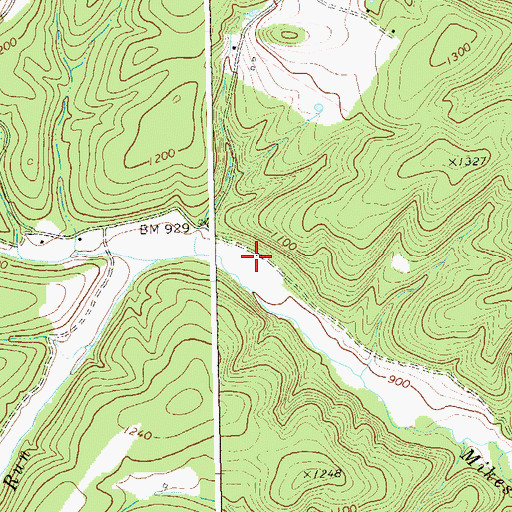 Topographic Map of District 1, WV