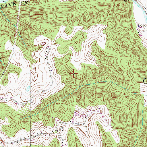 Topographic Map of District 2, WV